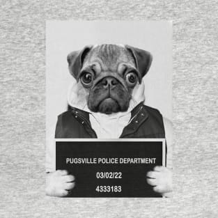 Mug Shot with Criminal Pug T-Shirt